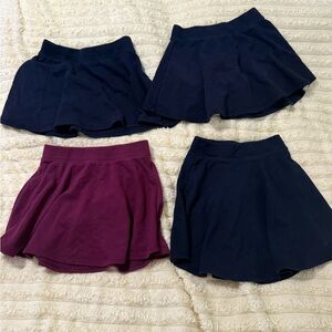 Girls The Children's Place Skorts skirt  -Black and Burgundy School Uniform 7/8
